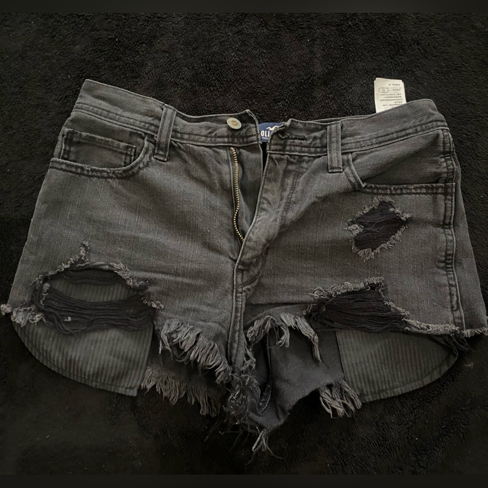Little black Hollister jean shorts